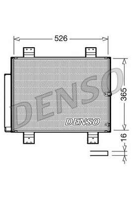 Condenseur, climatisation DENSO DCN35002