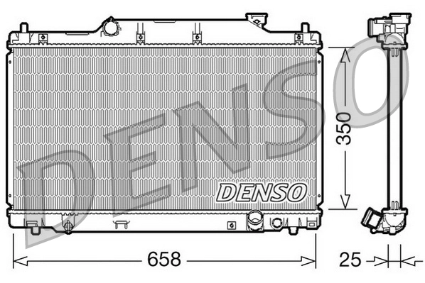 Radiateur, refroidissement du moteur DENSO DRM40007