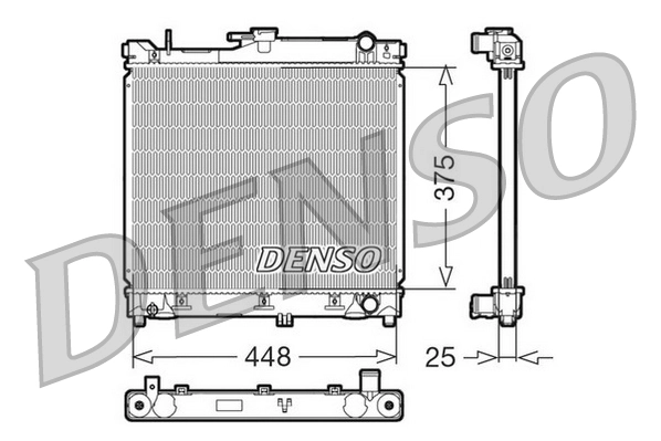 Radiateur, refroidissement du moteur DENSO DRM47014