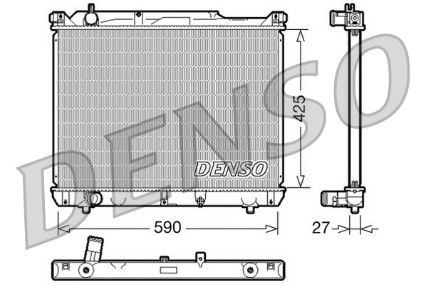 Radiateur, refroidissement du moteur DENSO DRM47019