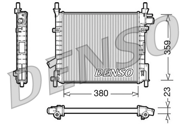 Radiateur, refroidissement du moteur DENSO DRM10062