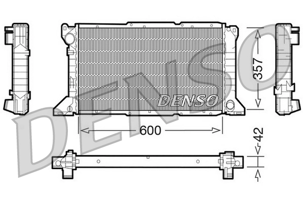 Radiateur, refroidissement du moteur DENSO DRM10100