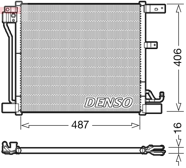 Condenseur, climatisation DENSO DCN46018