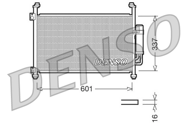 Condenseur, climatisation DENSO DCN40007