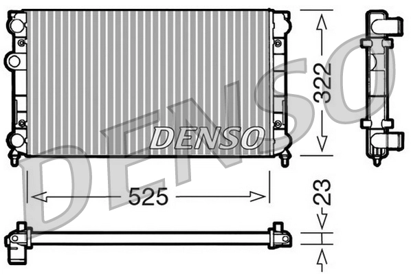Radiateur, refroidissement du moteur DENSO DRM32005