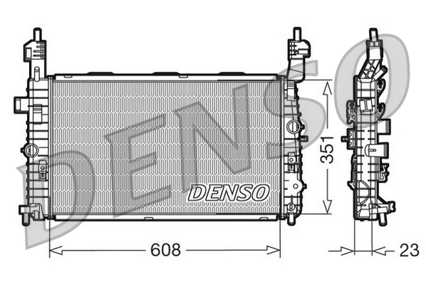 Radiateur, refroidissement du moteur DENSO DRM20093