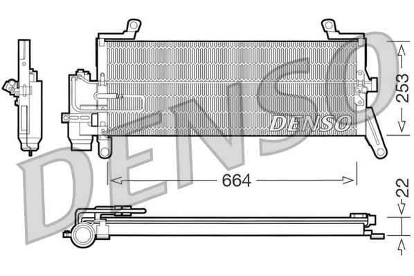 Condenseur, climatisation DENSO DCN13011