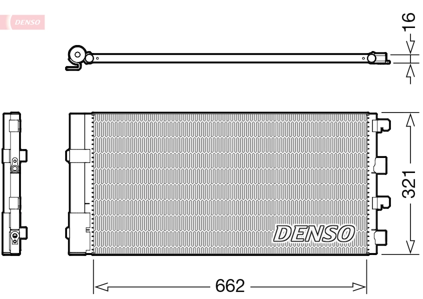 Condenseur, climatisation DENSO DCN37003