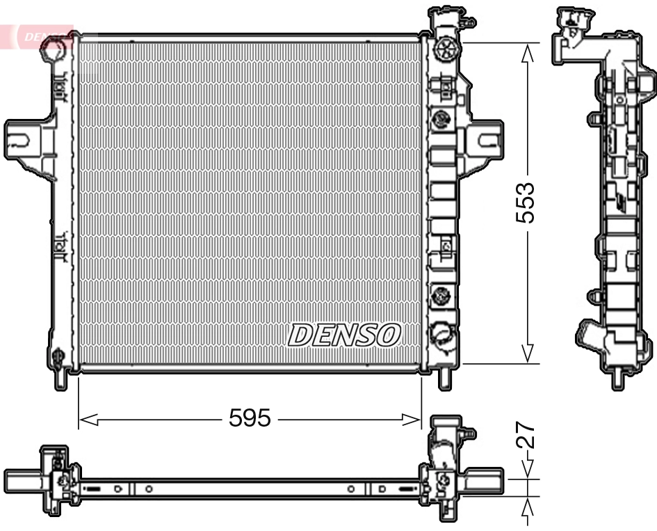 Radiateur, refroidissement du moteur DENSO DRM06032