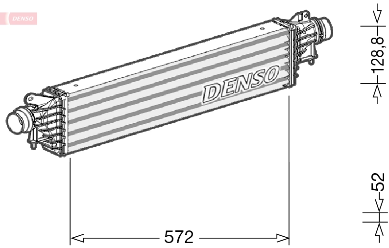 Intercooler, échangeur DENSO DIT20007