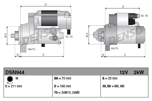 Démarreur DENSO DSN944