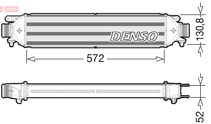 Intercooler, échangeur DENSO DIT09103