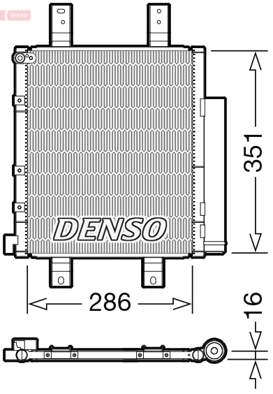 Condenseur, climatisation DENSO DCN35005