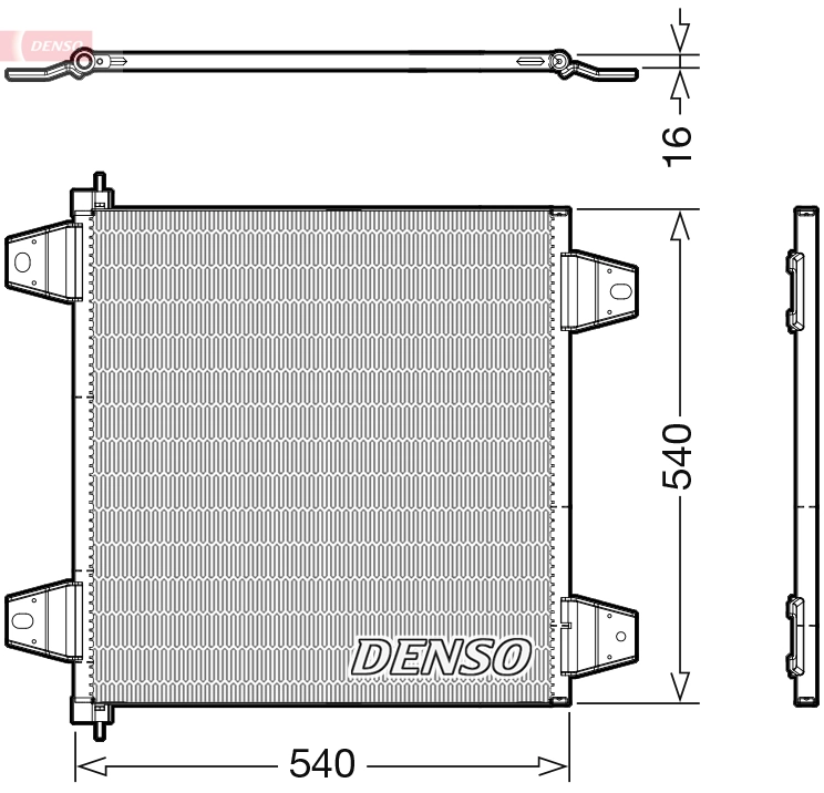 Condenseur, climatisation DENSO DCN99065