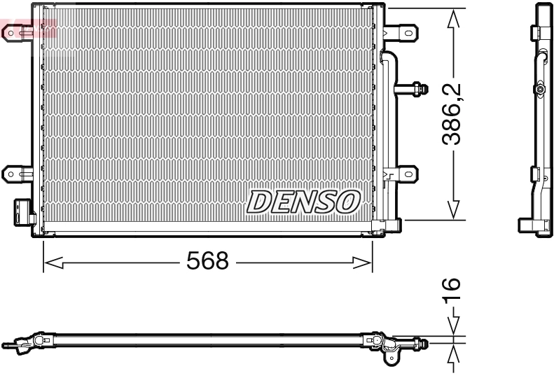 Condenseur, climatisation DENSO DCN02038