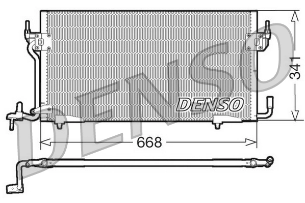Condenseur, climatisation DENSO DCN07060
