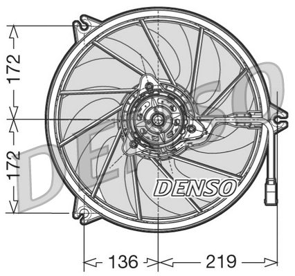 Ventilateur, refroidissement du moteur DENSO DER21009