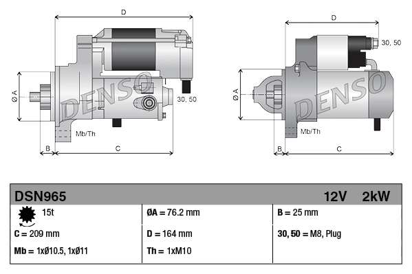 DENSO DSN965 — Стартер