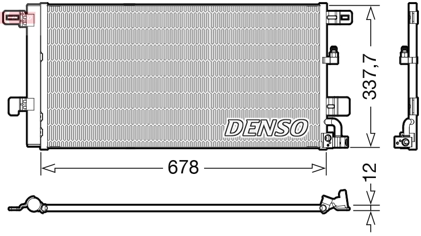 Condenseur, climatisation DENSO DCN02001