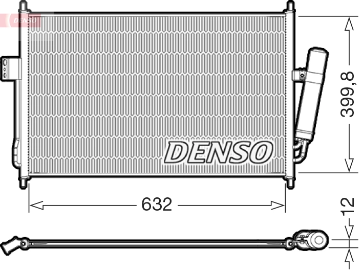 Condenseur, climatisation DENSO DCN99084
