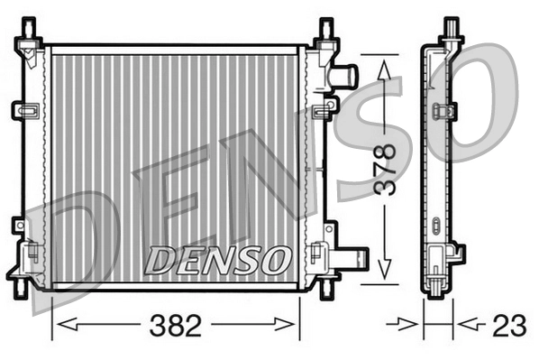 Radiateur, refroidissement du moteur DENSO DRM10060