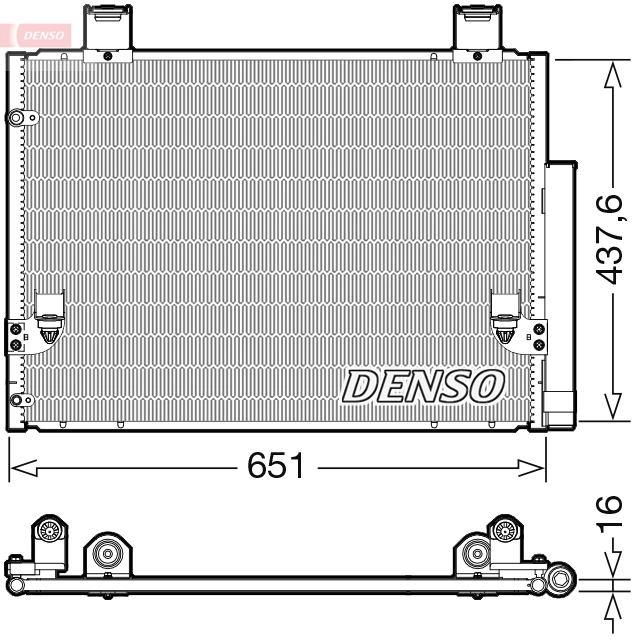 DENSO DCN50057 — Конденсер кондиціонера
