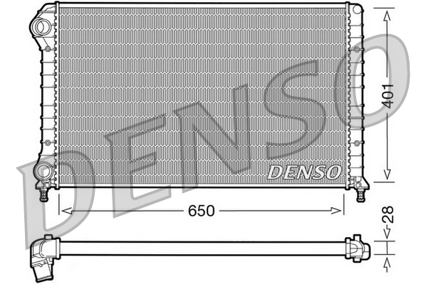 Radiateur, refroidissement du moteur DENSO DRM09061
