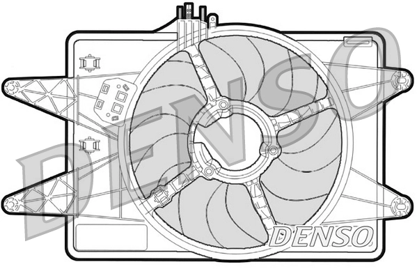 Ventilateur, refroidissement du moteur DENSO DER09024