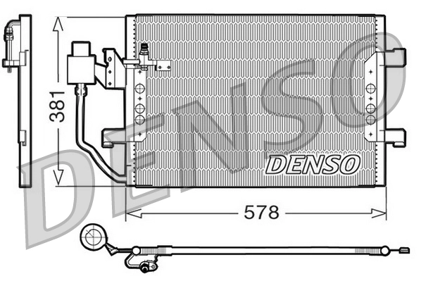 Condenseur, climatisation DENSO DCN17001