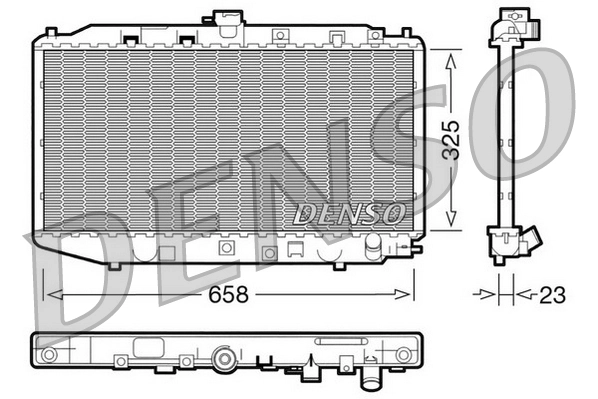 Radiateur, refroidissement du moteur DENSO DRM40002