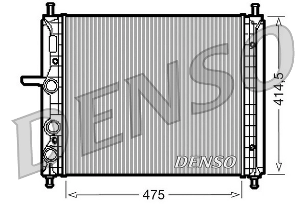 Radiateur, refroidissement du moteur DENSO DRM09034