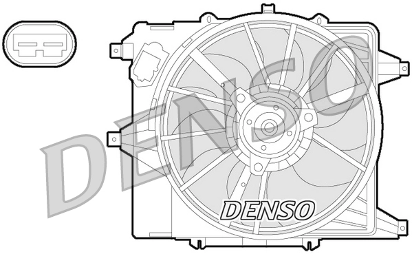 Ventilateur, refroidissement du moteur DENSO DER23003