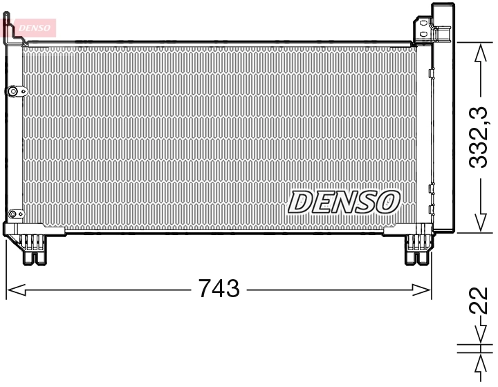 Condenseur, climatisation DENSO DCN51014