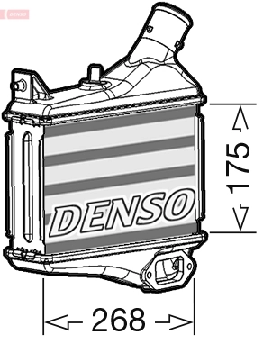 Intercooler, échangeur DENSO DIT40011
