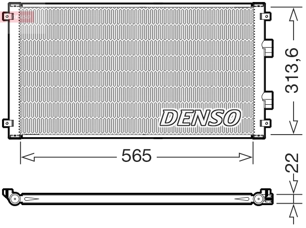 Condenseur, climatisation DENSO DCN46039