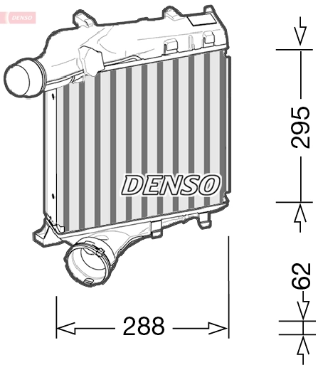 Intercooler, échangeur DENSO DIT28021