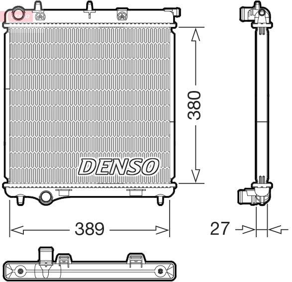 Radiateur, refroidissement du moteur DENSO DRM21108