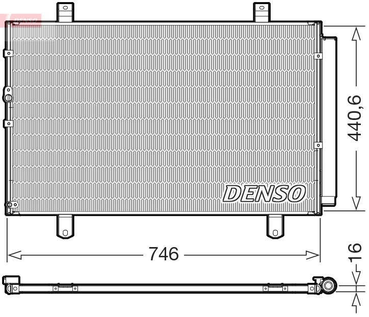 Condenseur, climatisation DENSO DCN50127
