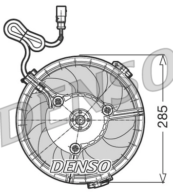 Ventilateur, refroidissement du moteur DENSO DER02005