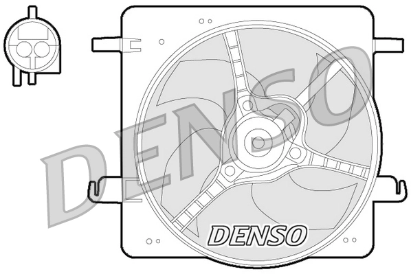 Ventilateur, refroidissement du moteur DENSO DER10008
