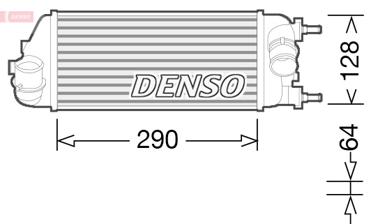Intercooler, échangeur DENSO DIT09115