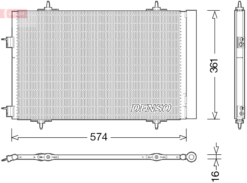 Condenseur, climatisation DENSO DCN21020