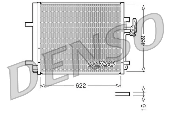 DENSO DCN10016 — Конденсатор кондиціонера