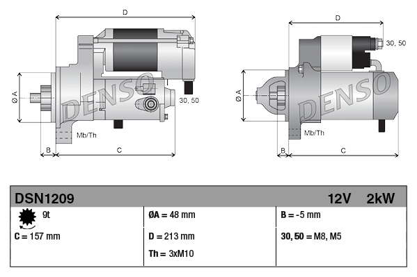 Démarreur DENSO DSN1209