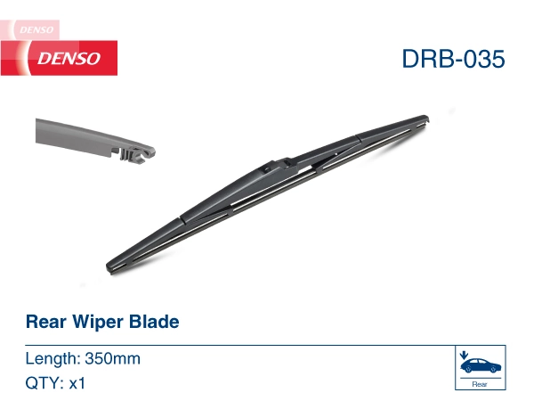 DENSO DRB-035 — Щітка склоочисника 350 мм скла заднього (вир-во Denso)