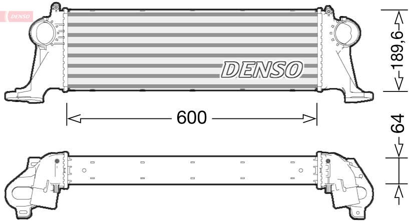 Intercooler, échangeur DENSO DIT12004