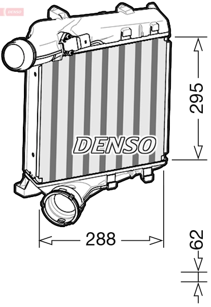 Intercooler, échangeur DENSO DIT28020