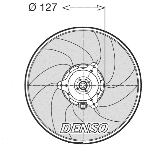 Ventilateur, refroidissement du moteur DENSO DER21003