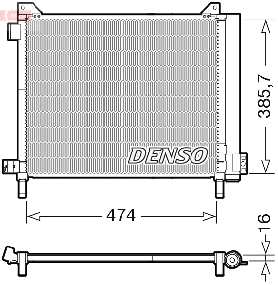Condenseur, climatisation DENSO DCN46030