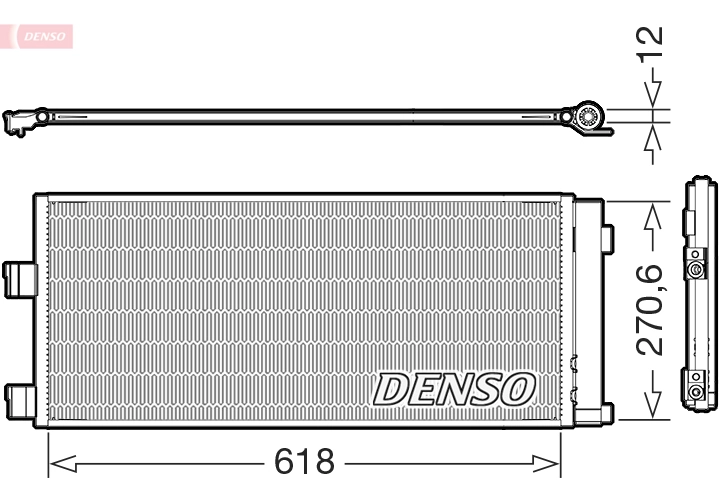 Condenseur, climatisation DENSO DCN20052